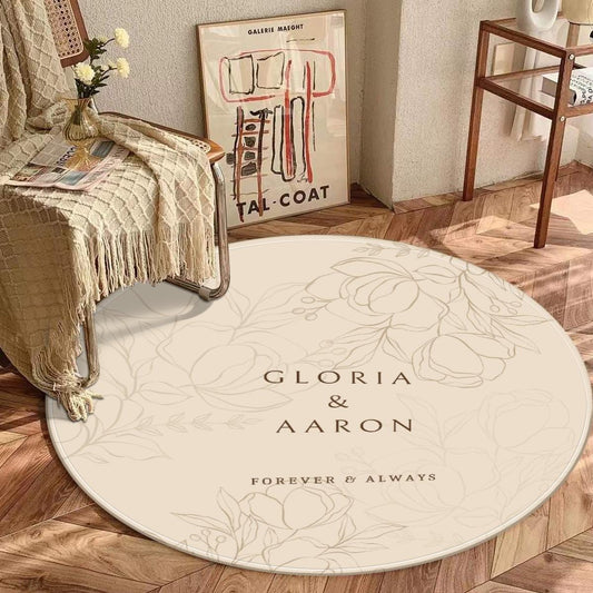 Personalized Couple Rug – Custom Name Wedding, Engagement, or Housewarming Gift Mat