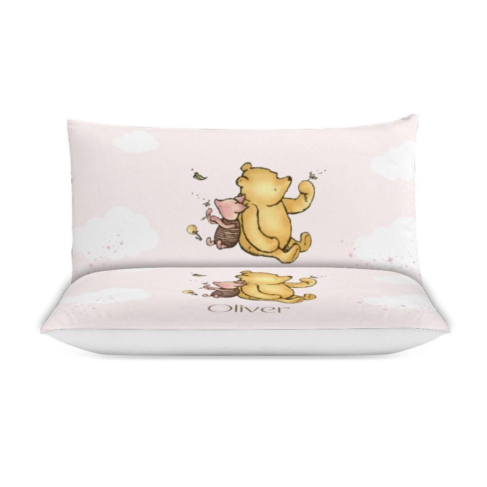 Winnie the Pooh Personalized Duvet Cover Set - Kids Bedding, Birthday Present