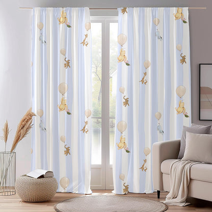 Pooh & Friends Blackout Curtains - Nursery Window Drapes