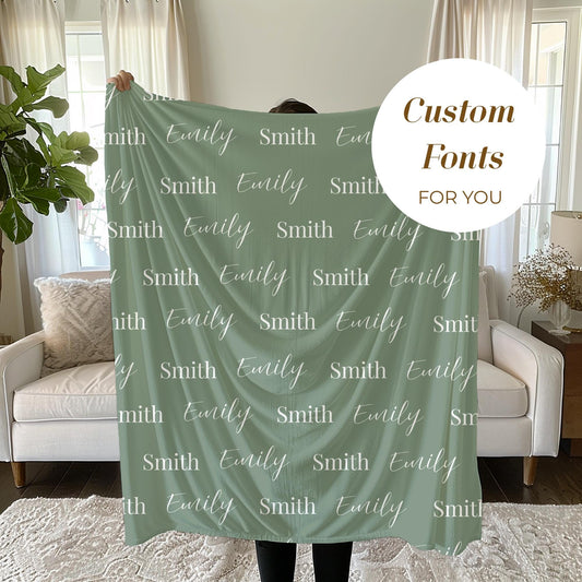 Personalized Baby Name Blanket