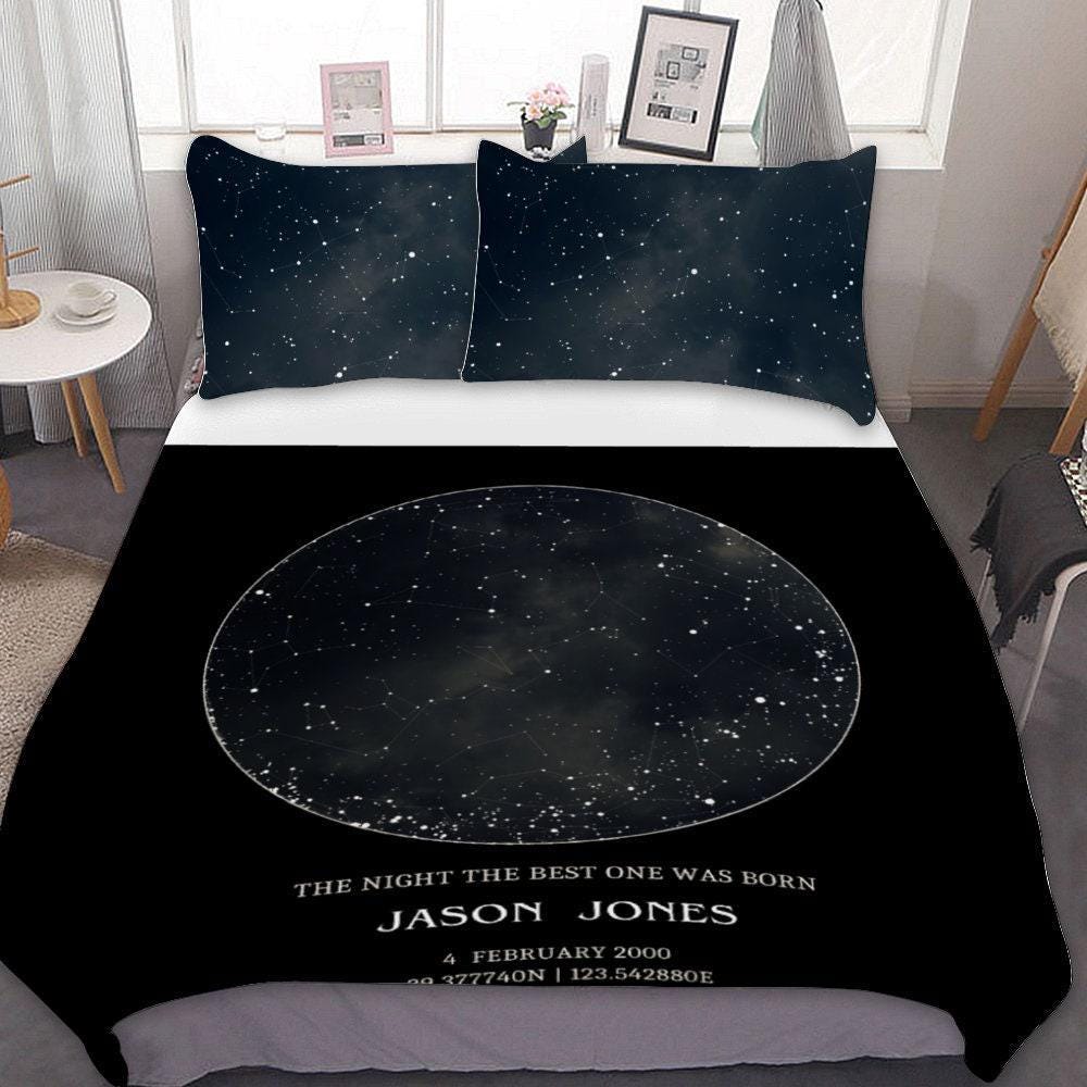 Star Map Personalized Bedding set