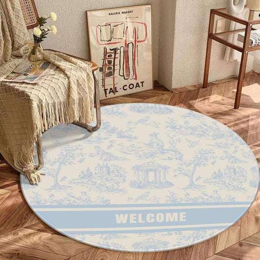 Custom Monogram Rug – Personalized Family Name Carpet, Wedding & Anniversary Gift