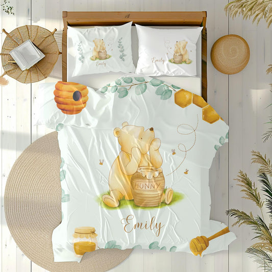 Personalized Winnie the Pooh Bedding Set
