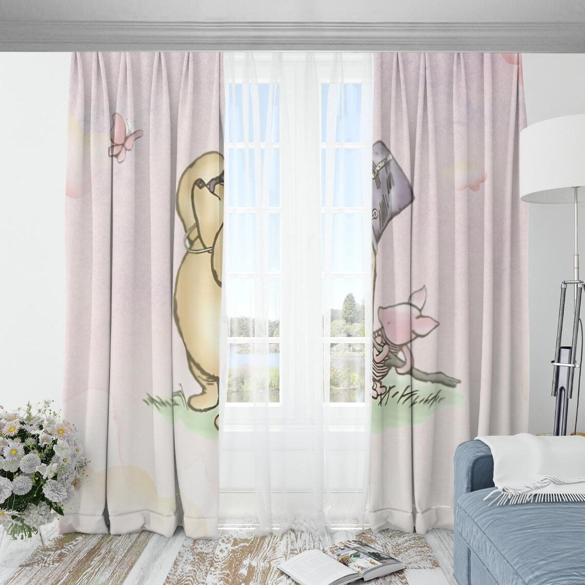 Classic Cute Winnie the Pooh Blackout Curtains