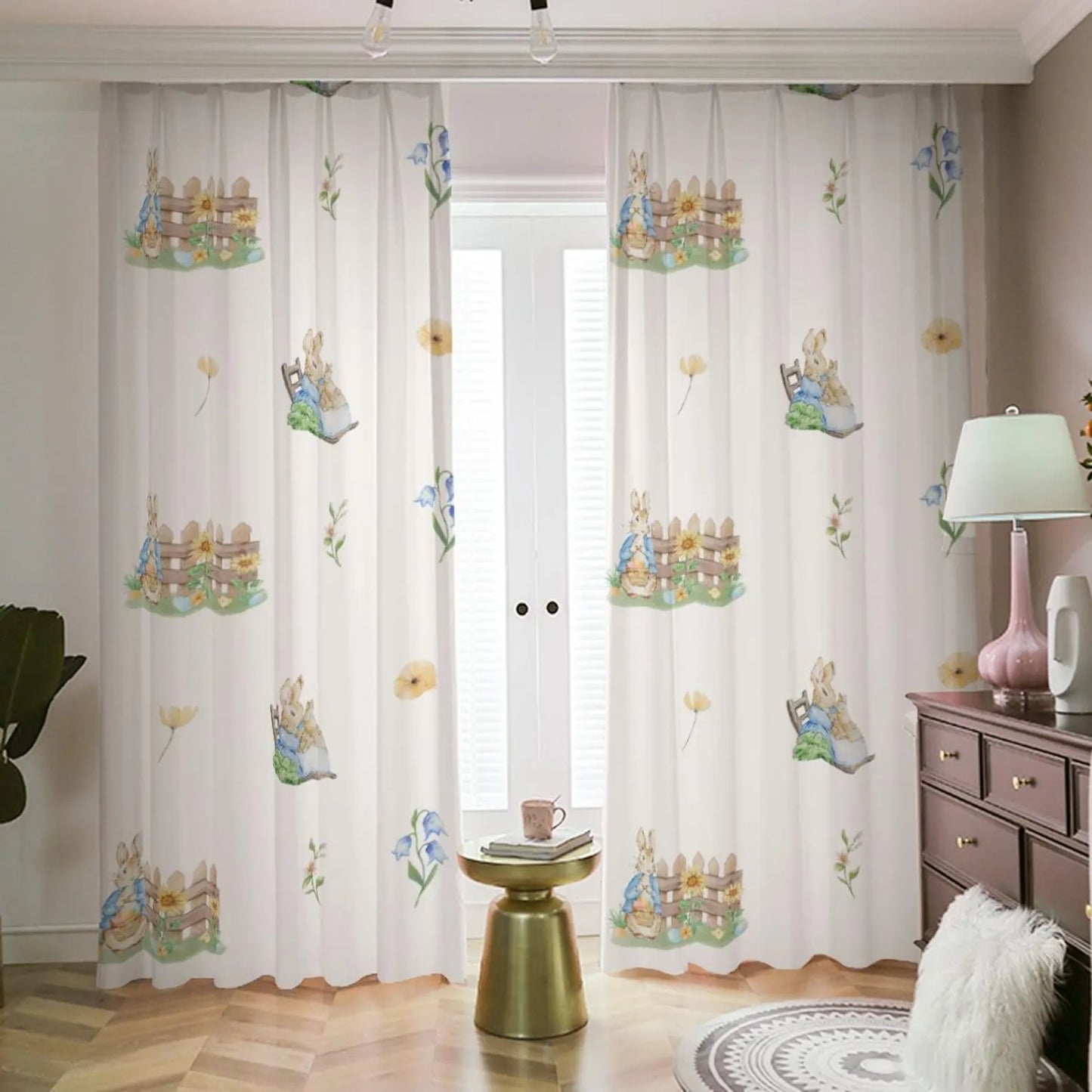 Bunny Window Drapes – Sweet Whimsy for Cozy Rooms