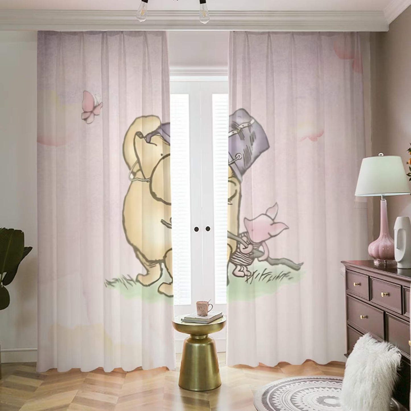 Classic Cute Winnie the Pooh Blackout Curtains