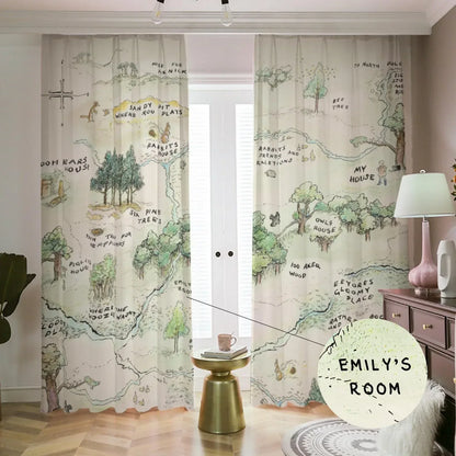 Winnie the Pooh Map Pendant Light - AR Design