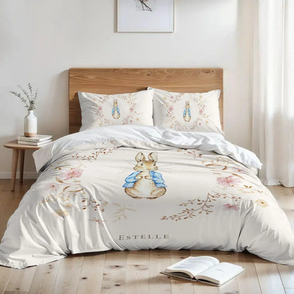 Bunny Floral Duvet Cover Set - AR Design