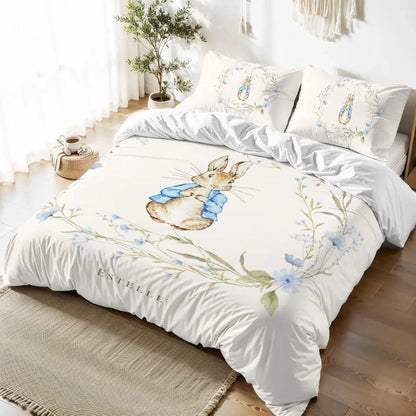 Bunny Floral Duvet Cover Set - AR Design
