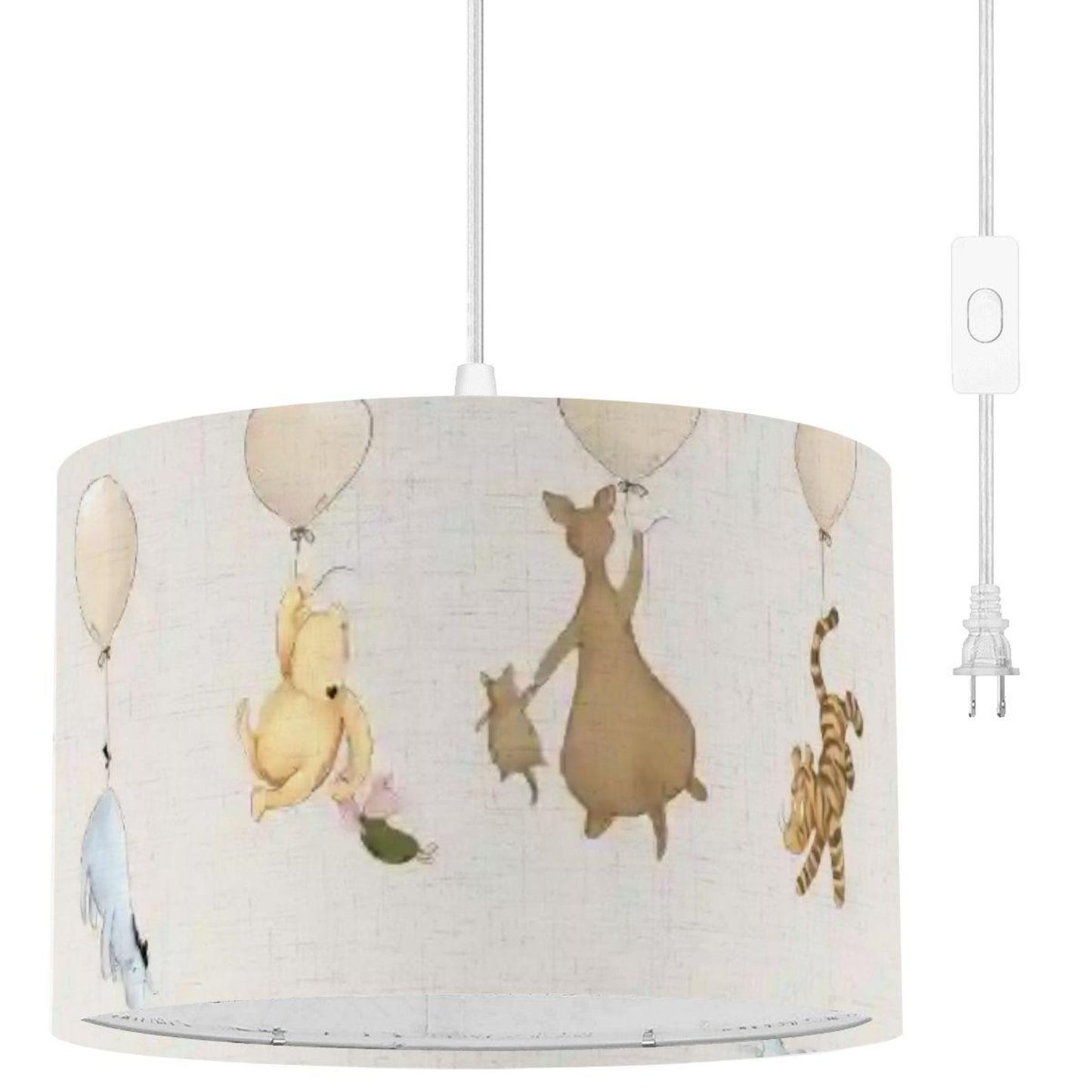 Winnie the Pooh, Tigger, Eeyore, Roo Pendant Light