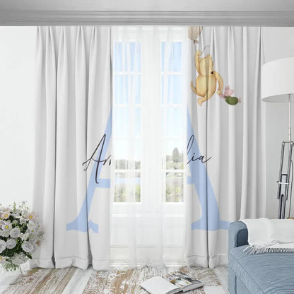 Classic Personalized Winnie the Pooh Blackout Curtains