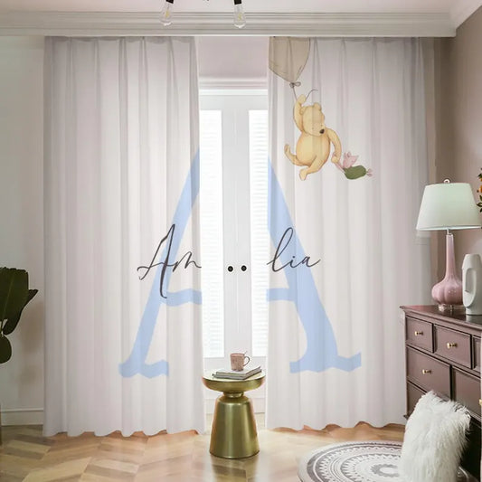 Classic Personalized Winnie the Pooh Blackout Curtains