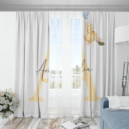 Classic Personalized Winnie the Pooh Blackout Curtains