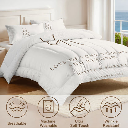 Personalized Duvet Cover Set with custom name