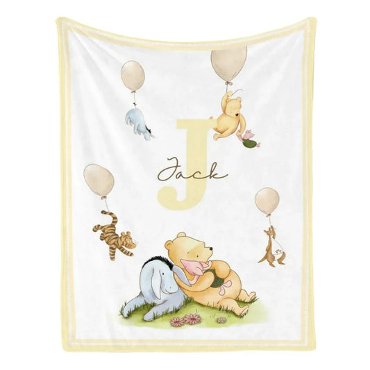 Winnie the Pooh Honey Blanket" - Comfy Cozy Throw for Cuddling