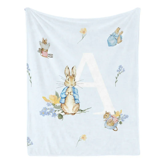 Peter Rabbit Blanket Girls Nursery - Soft Baby Girl Gift