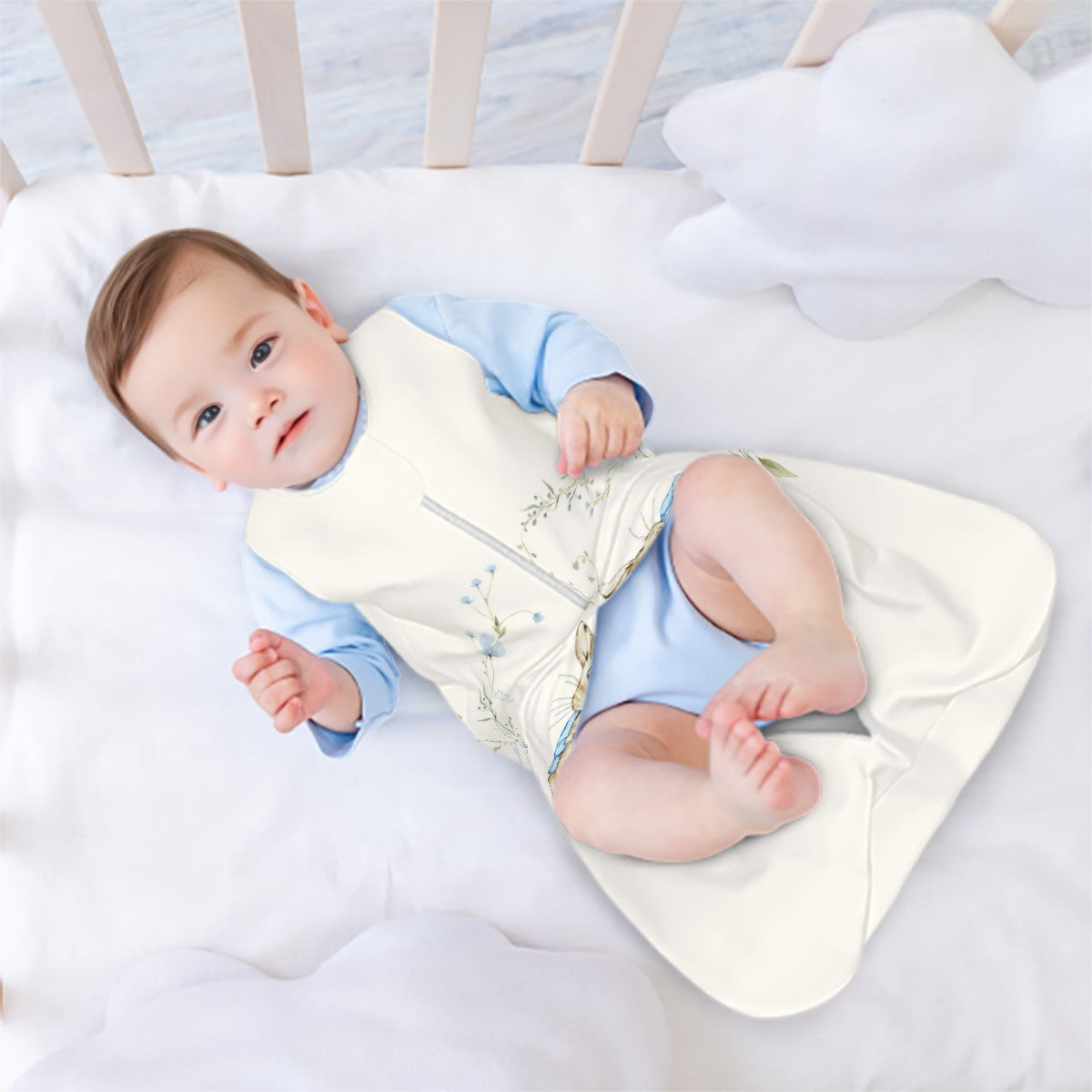 Floral Peter Rabbit Wearable Blanket