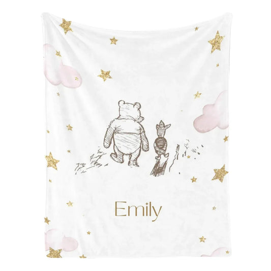 Classic Winnie Pooh Dream Blanket - Cozy and Soft for Sweet Dreams