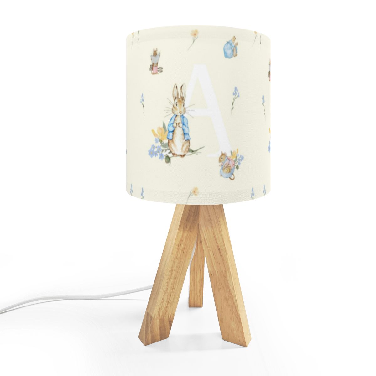 Peter Rabbit Personalized Name Table Lamp - AR Design