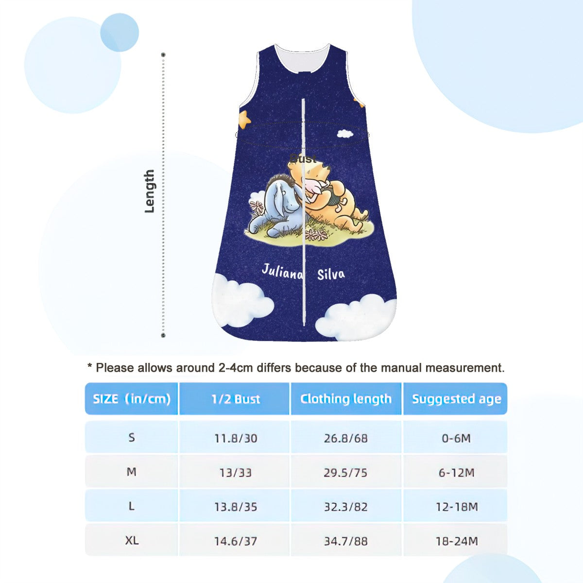 Winnie the Pooh & Piglet Newborn Wearable Blanket